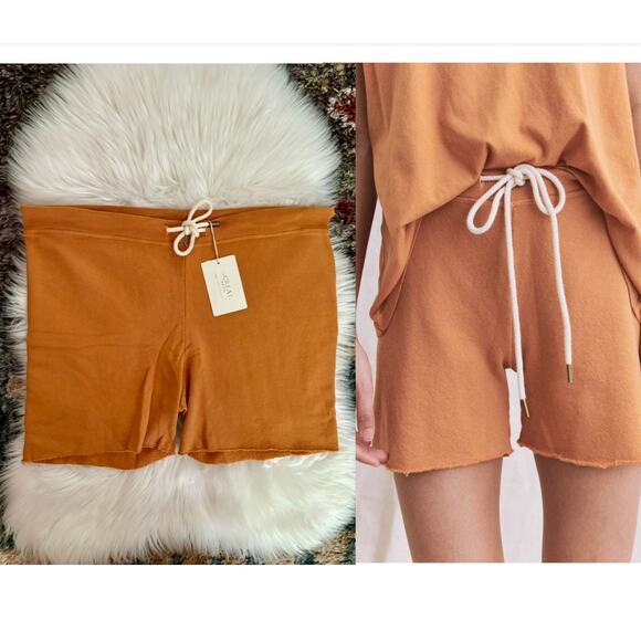 THE GREAT The Sweat ShortCalifornia PoppySz 3NWT